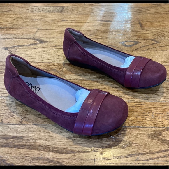 Abeo Tessa flat Burgundy Size 6 - Picture 1 of 6